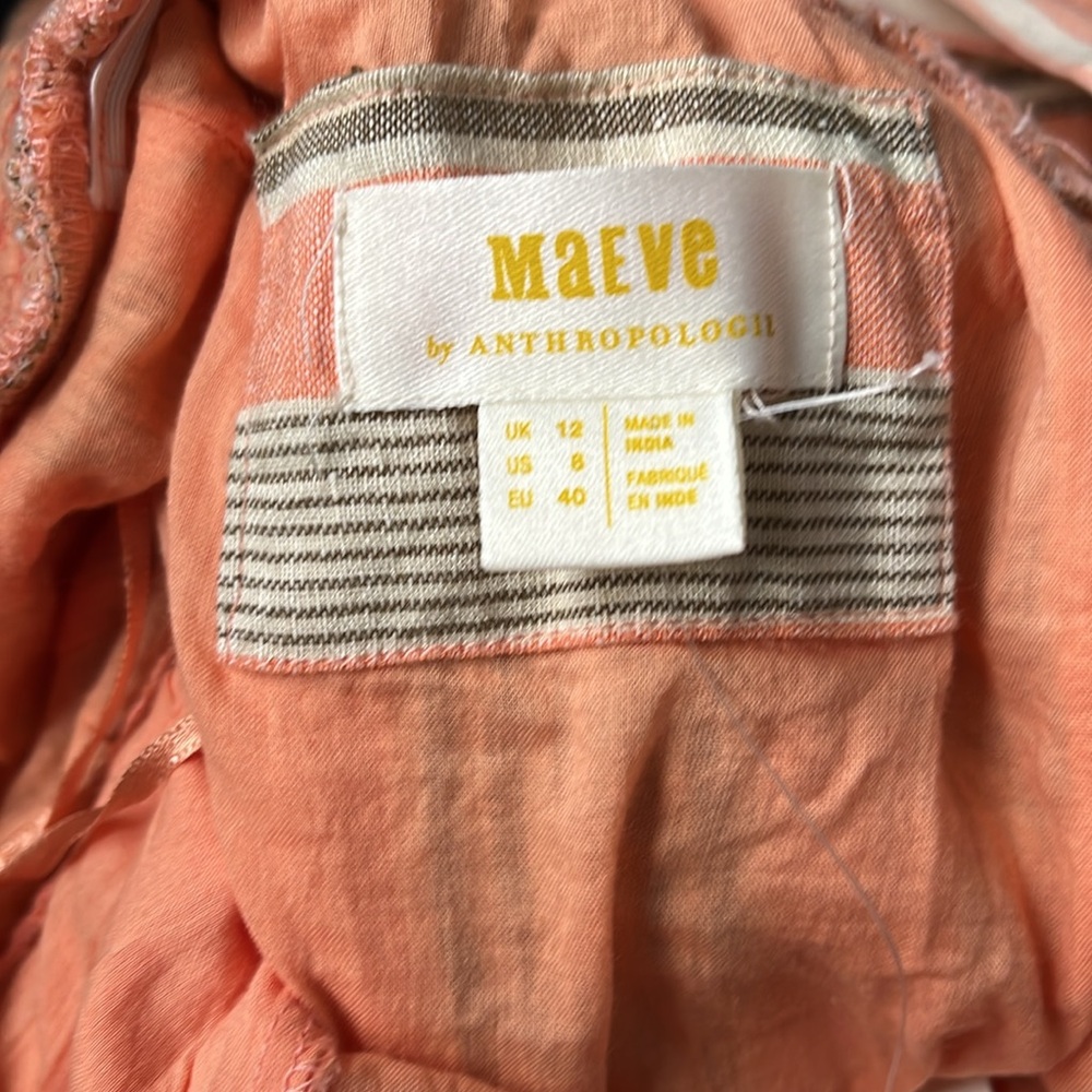 NWT | Anthropologie Maeve Tie-Back A-Line Dress | Size 8 - Picture 5 of 8